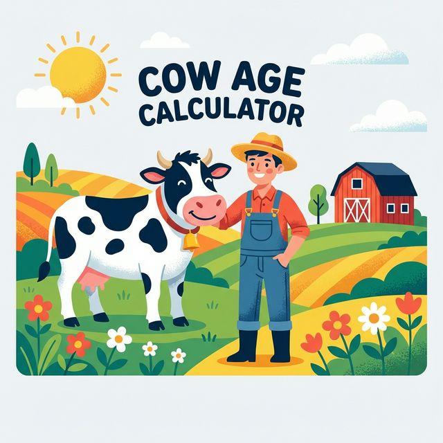 Cow Age Calculator Guide Illustration