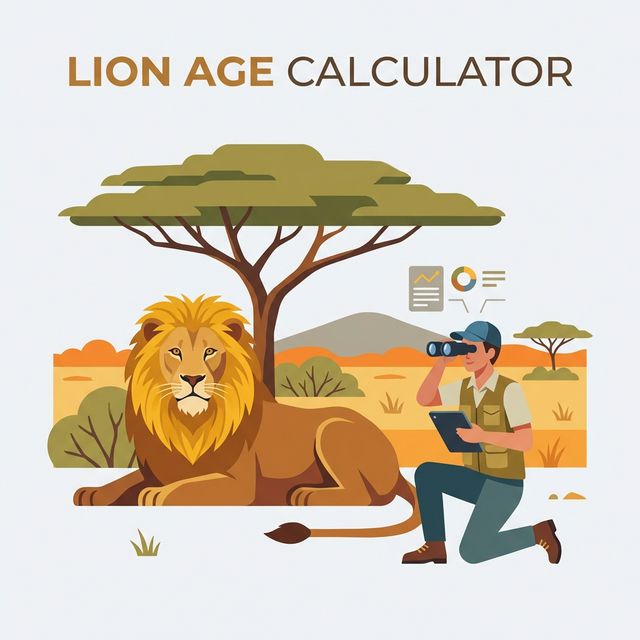 Lion Age Calculator Guide Illustration