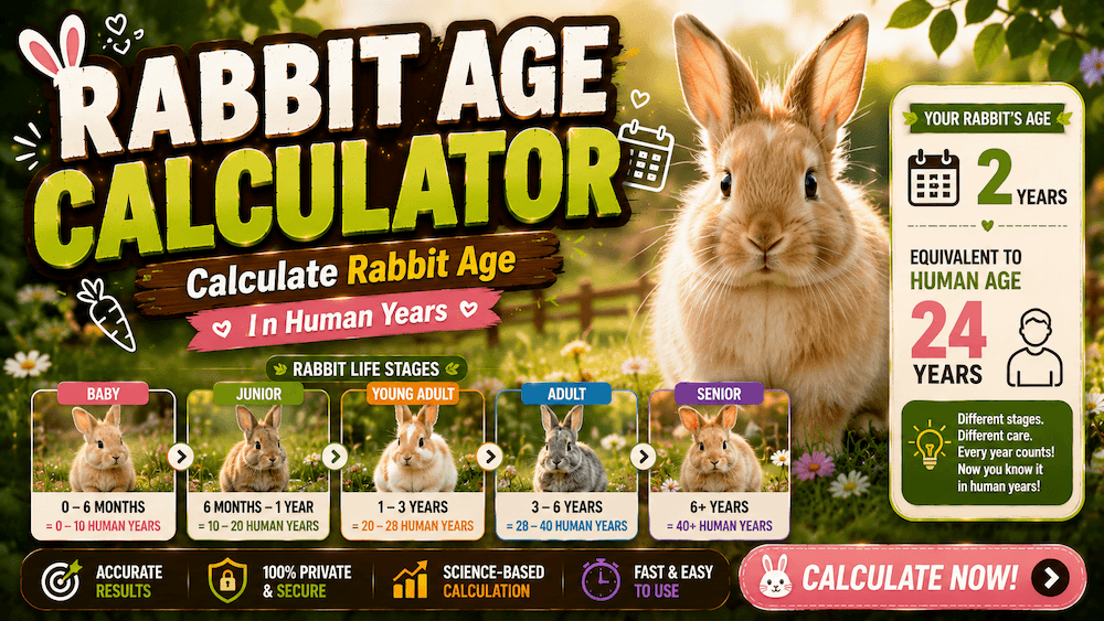 Rabbit Age Calculator - Calculate Rabbit Age In Human Years